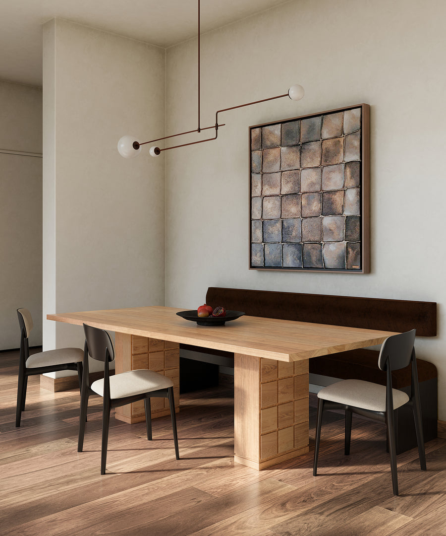 dining rectangular table in wood